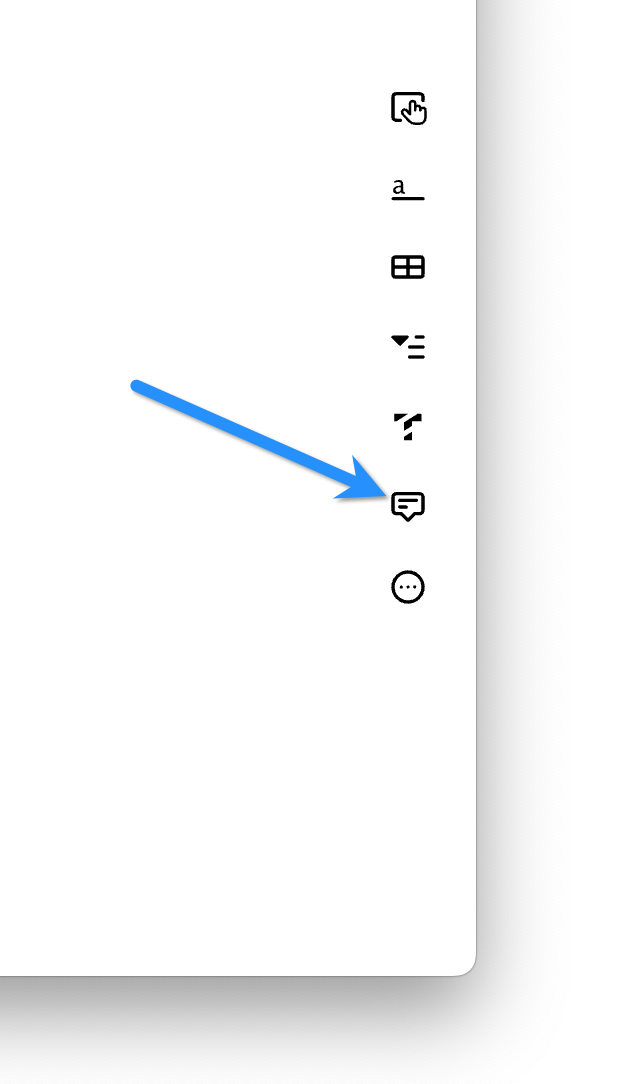 Bouton annotation dans la barre d'outils Dilato