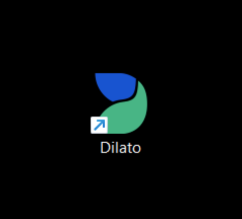 Raccourci Dilato sur le bureau sous Windows