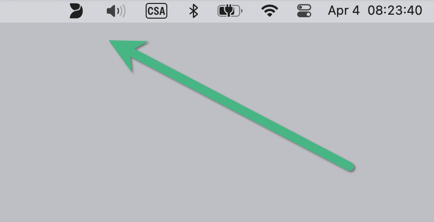 Dilato icon in the Mac menu bar