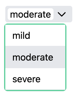 Legacy Dropdown Example