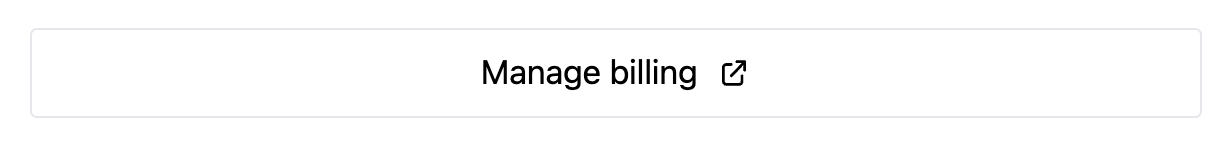 Manage billing button in Dilato settings